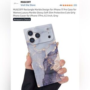 3/$15 Marble, Glossy Design Protective Phone Case for iPhone 17 Pro 6.3